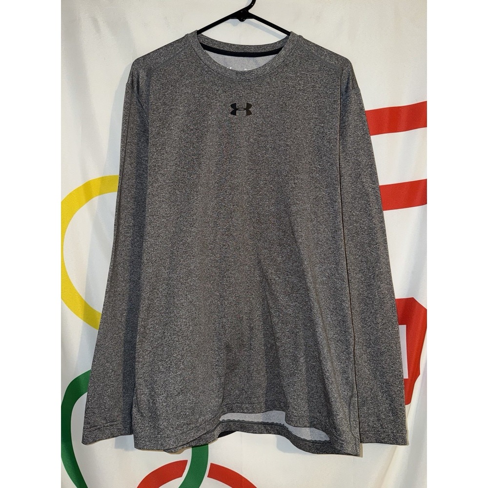 Under Armour ColdGear Long Sleeve T Shirt Mens XL Gray
